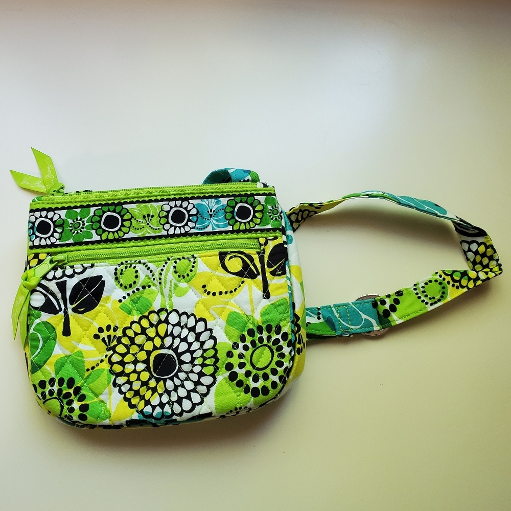 Vera Bradley "Little Flap Hipster" in Lime's Up